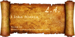 Linka Alexia névjegykártya